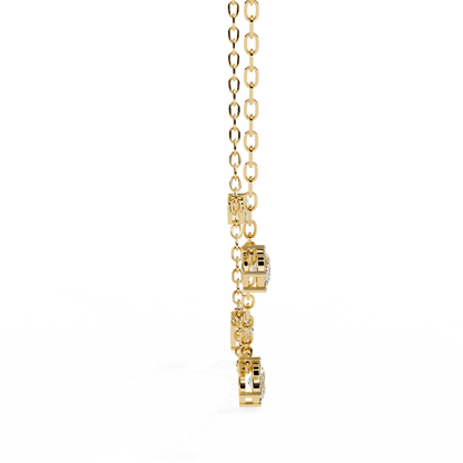 Laleh – Lab Diamond Oval-Cut Diamond Floating Necklace