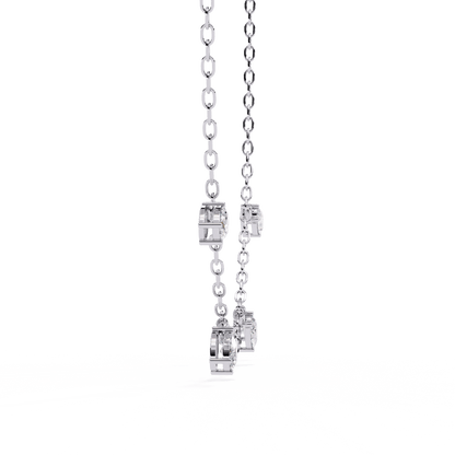 Laleh – Lab Diamond Oval-Cut Diamond Floating Necklace