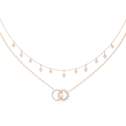 Miranda - Diamond Double Chain Necklace
