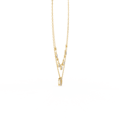 Miranda - Diamond Double Chain Necklace