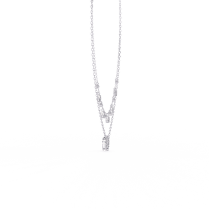 Miranda - Diamond Double Chain Necklace
