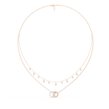 Miranda - Diamond Double Chain Necklace