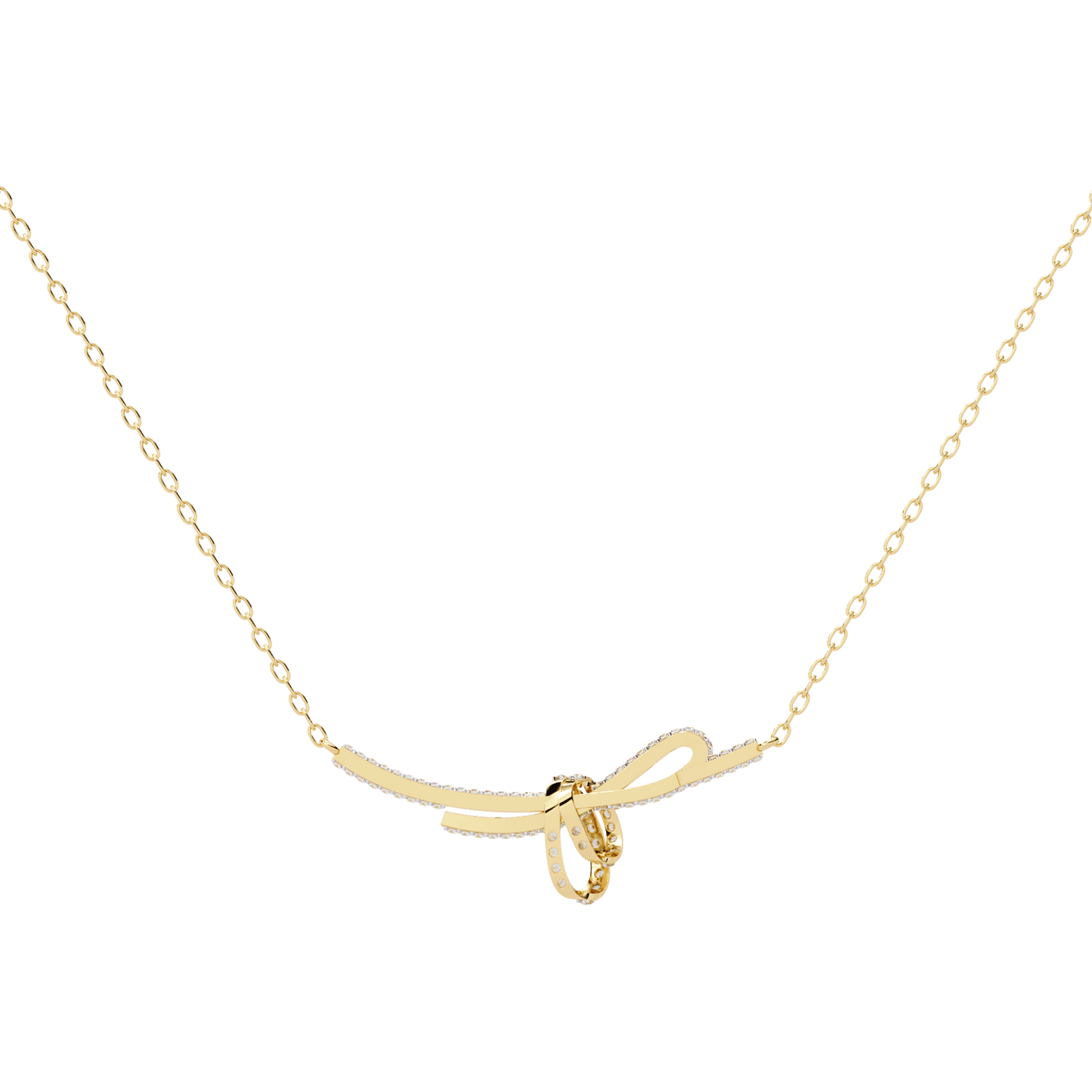 Rakel - Diamond Bow Necklace
