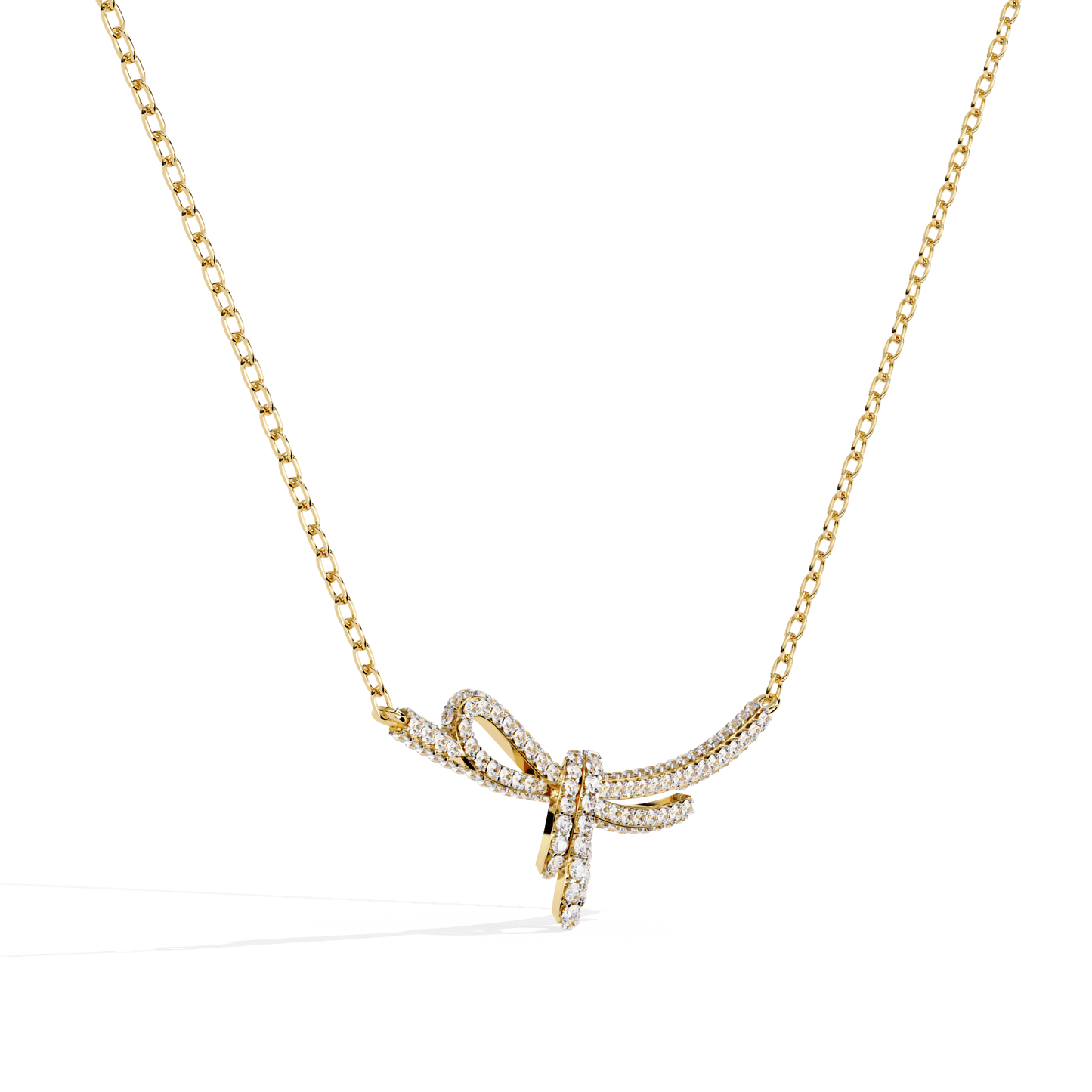Rakel - Diamond Bow Necklace