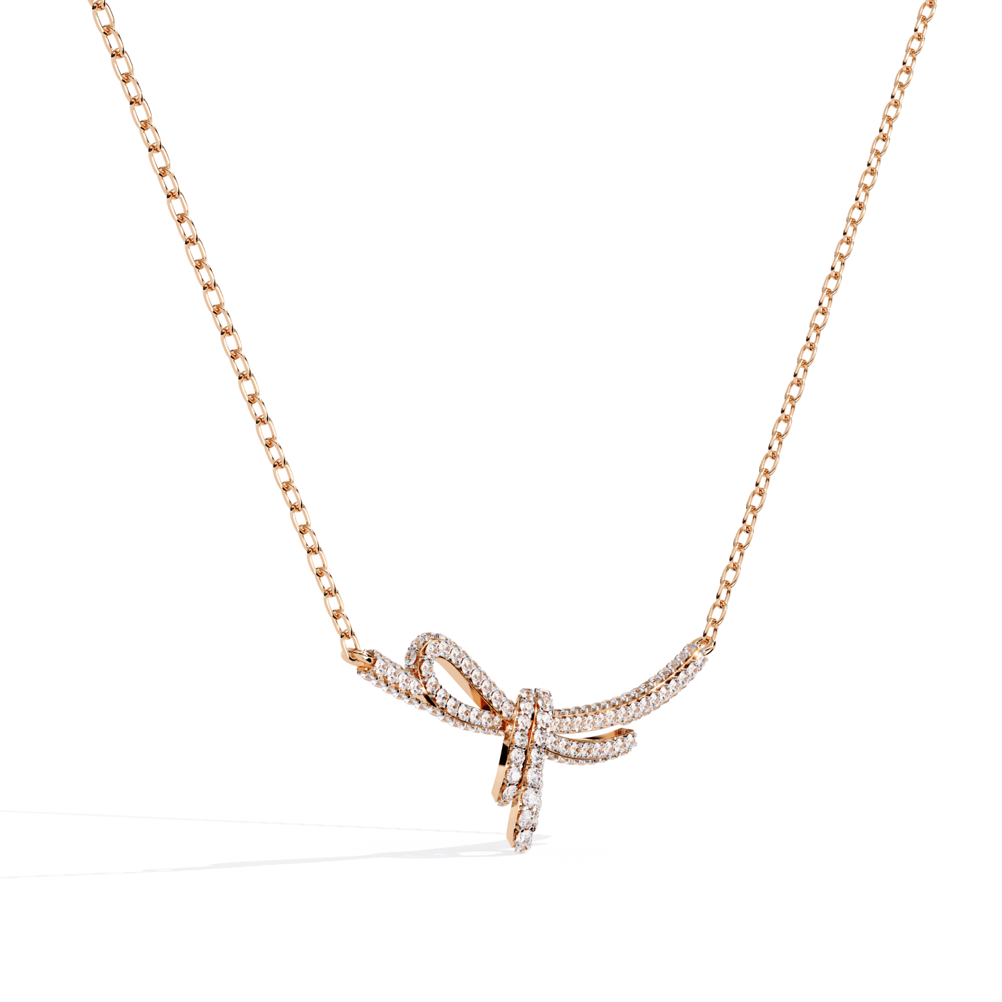 Rakel - Diamond Bow Necklace