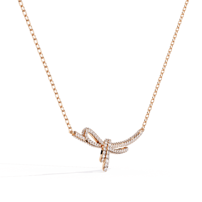 Rakel - Diamond Bow Necklace