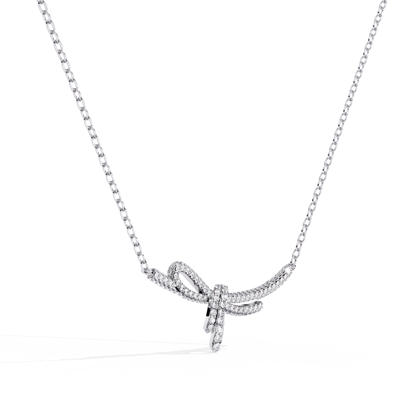 Rakel - Diamond Bow Necklace