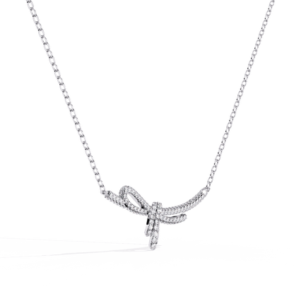 Rakel - Diamond Bow Necklace