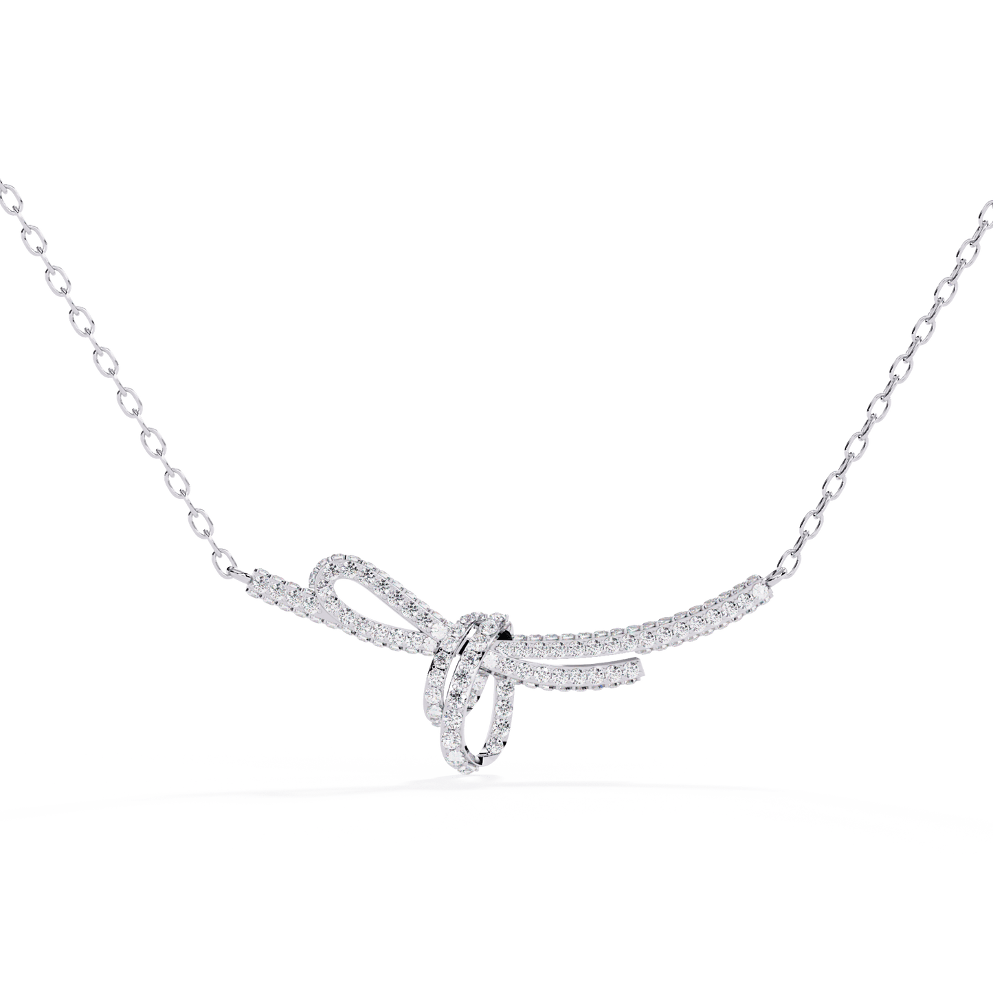 Rakel - Diamond Bow Necklace