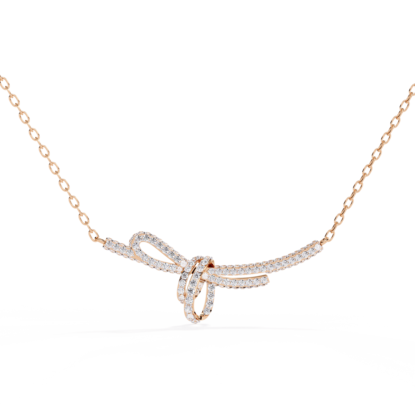 Rakel - Diamond Bow Necklace
