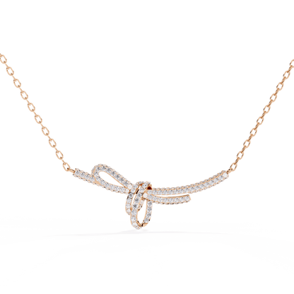 Rakel - Diamond Bow Necklace