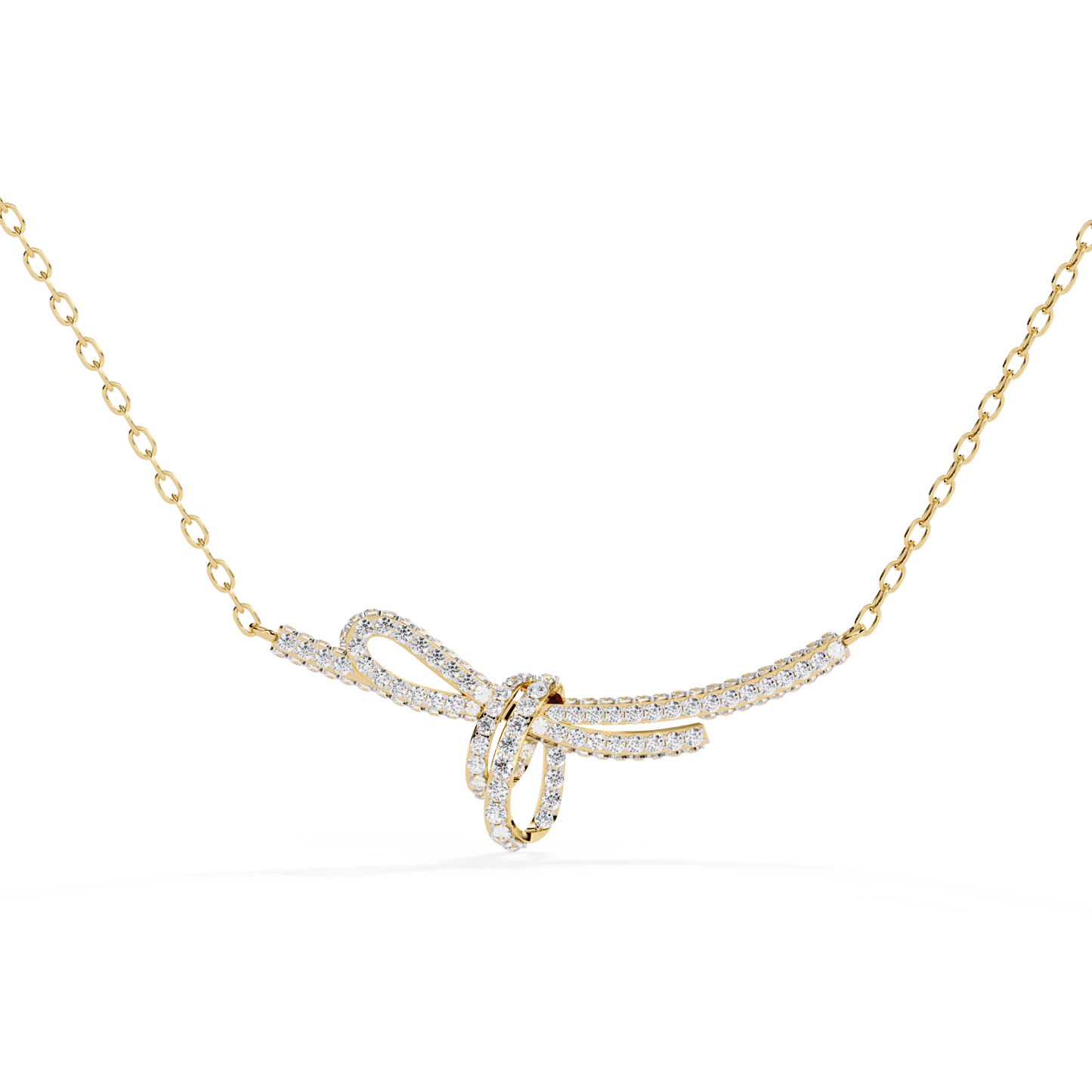 Rakel - Diamond Bow Necklace