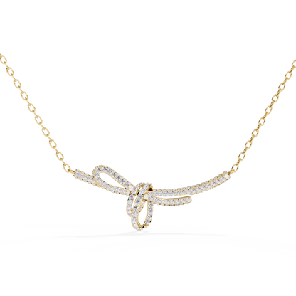 Rakel - Diamond Bow Necklace