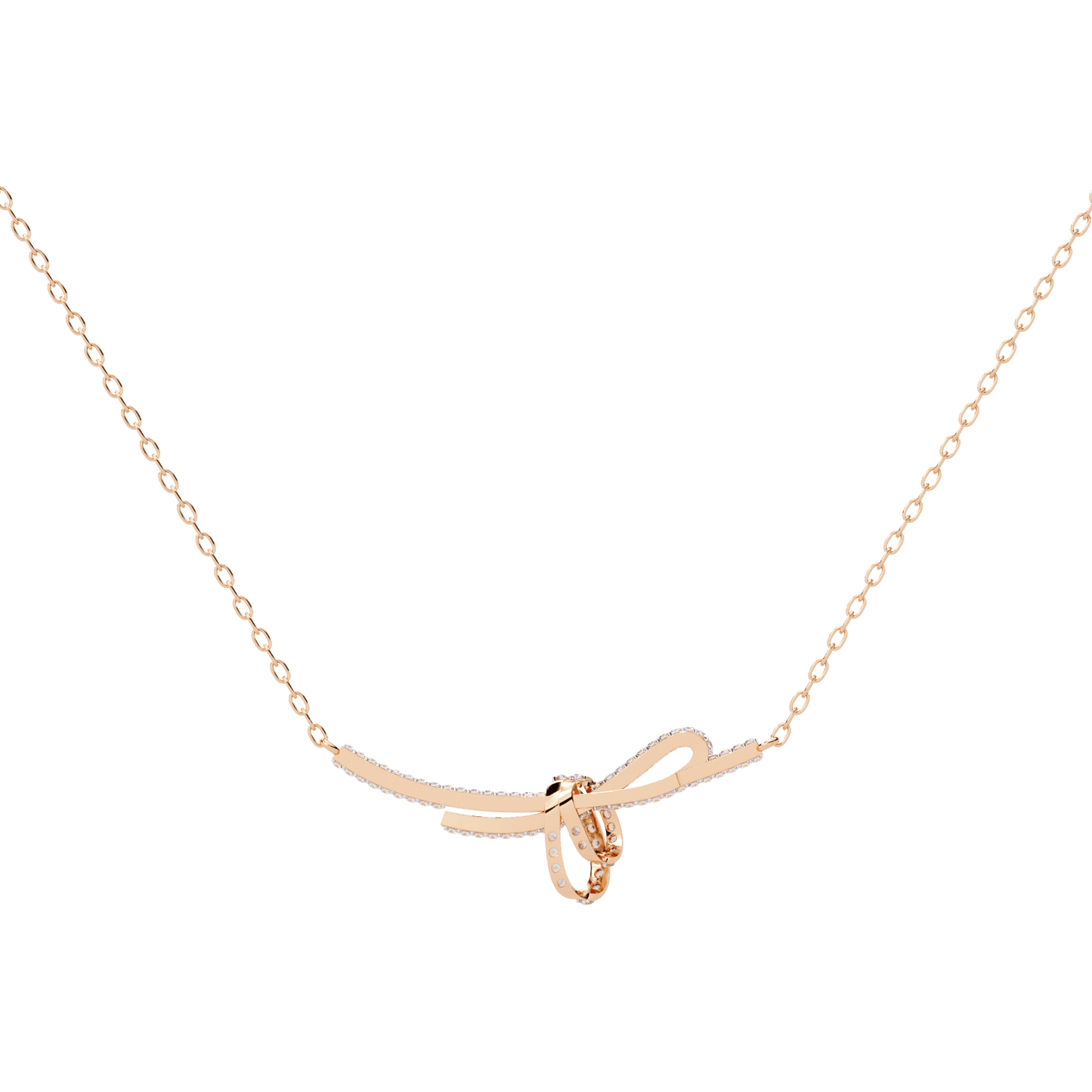 Rakel - Diamond Bow Necklace
