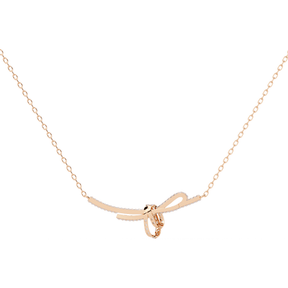 Rakel - Diamond Bow Necklace