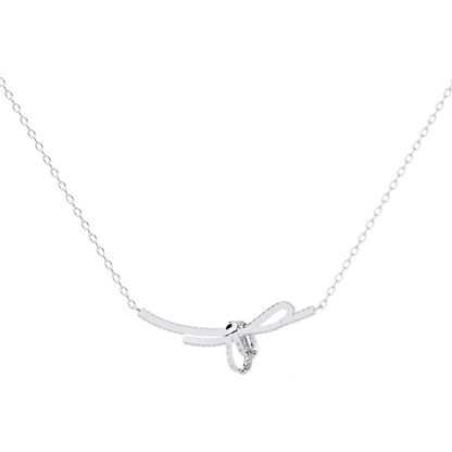 Rakel - Diamond Bow Necklace