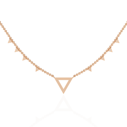 Tria - Diamond Pavé Geometric Necklace