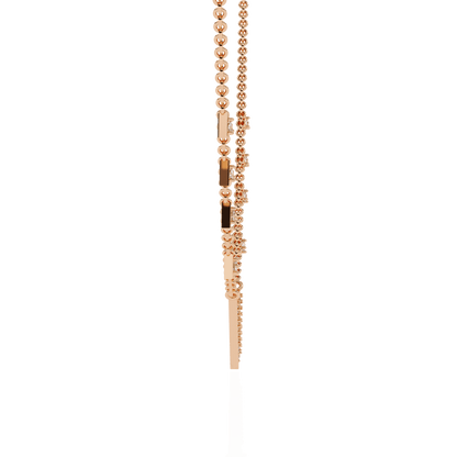 Tria - Diamond Pavé Geometric Necklace
