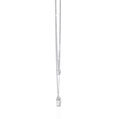 Xarina - Double Pear Diamond Necklace