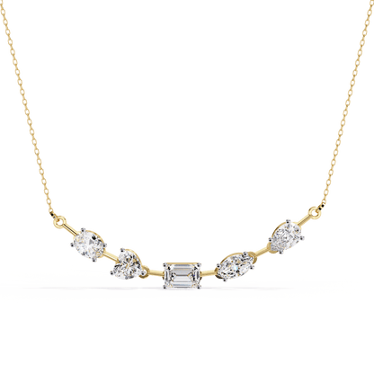 Quinn – Mixed-Cut Certified Diamond Necklace