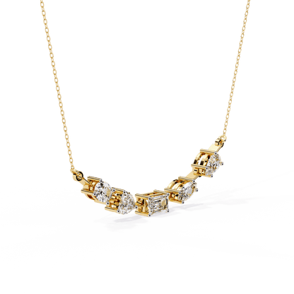 Quinn – Mixed-Cut Certified Diamond Necklace