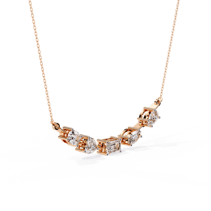 Quinn – Mixed-Cut Certified Diamond Necklace