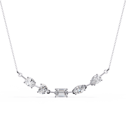 Quinn – Mixed-Cut Certified Diamond Necklace