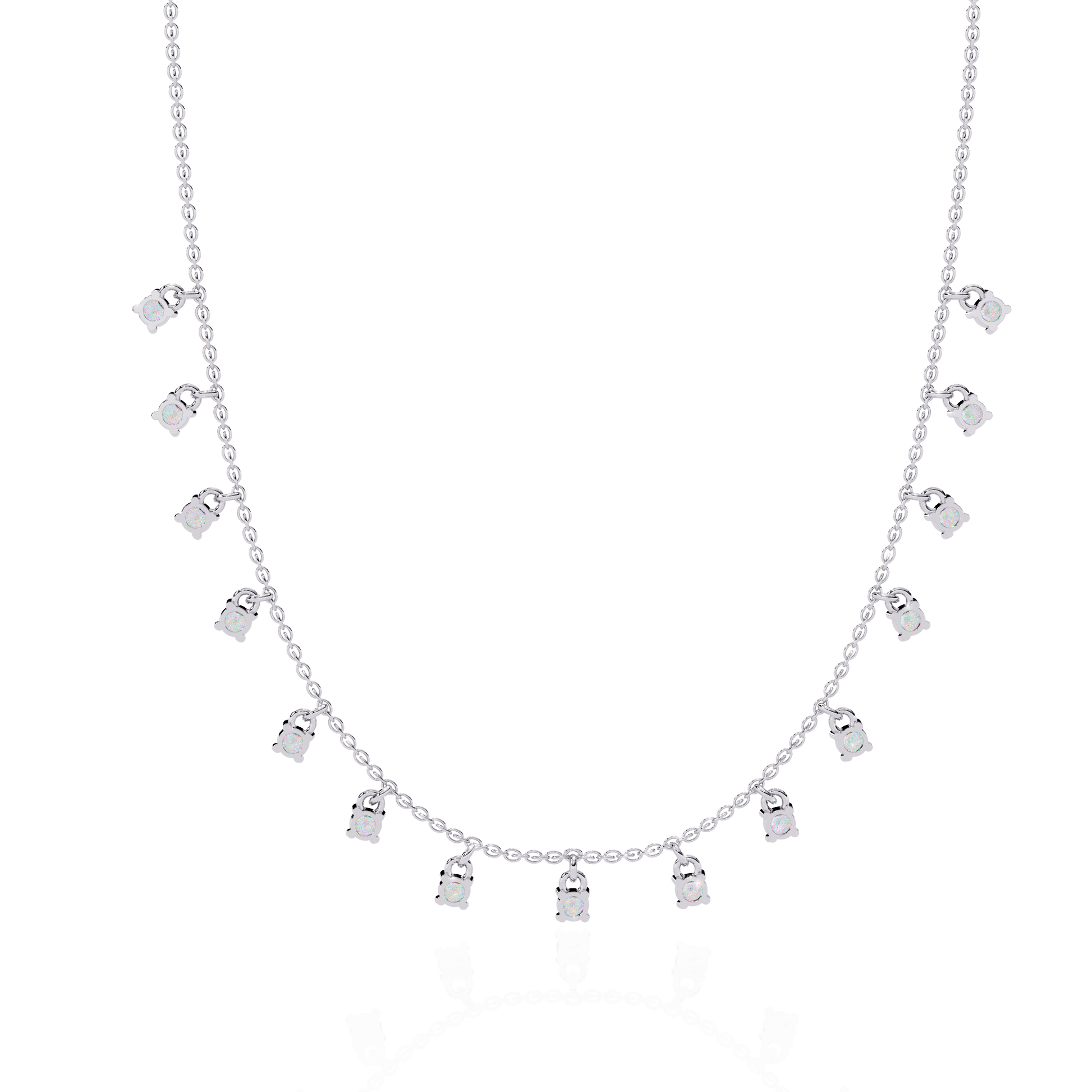 Iridia diamond droplets in motion from Carat House Dubai, showcasing sparkling diamond jewelry with elegant design.