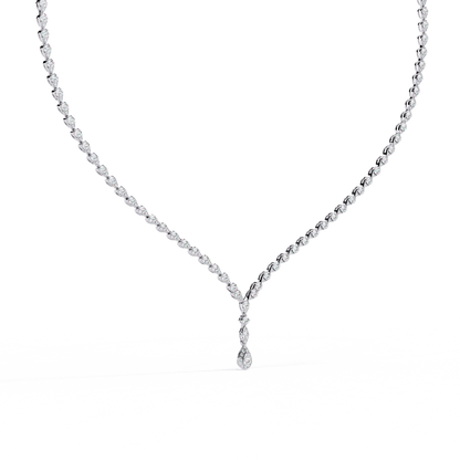 Andromeda – Illusion Pear Drop Tennis Necklace