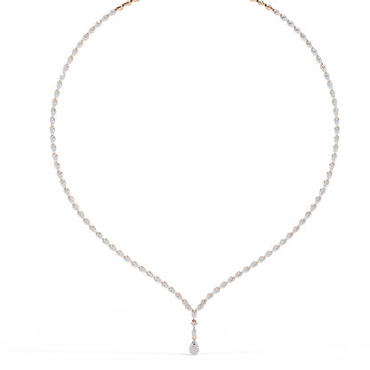 Andromeda – Illusion Pear Drop Tennis Necklace