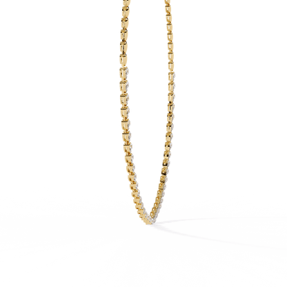 Laurie – Pear Motif Illusion Diamond Necklace