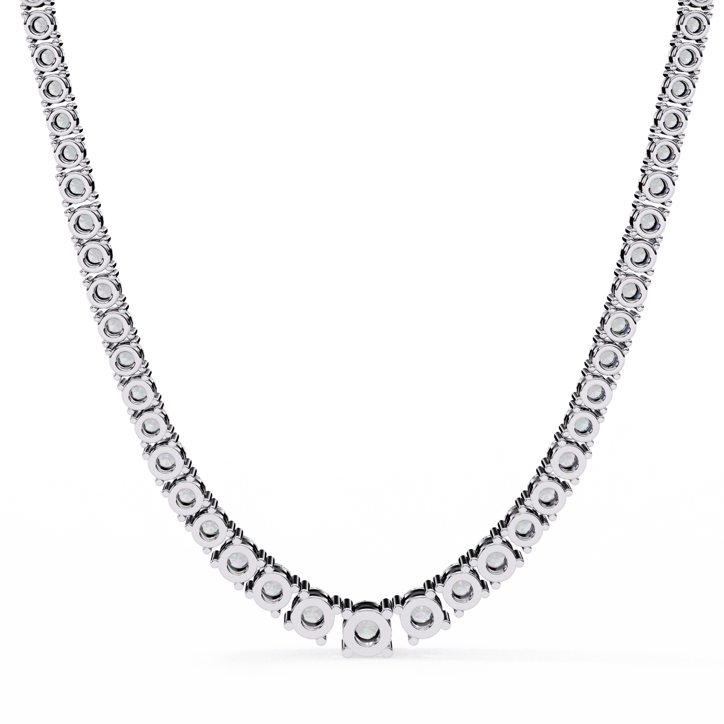 Majesty– Graduated Tennis Necklace