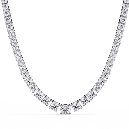 Majesty– Graduated Tennis Necklace