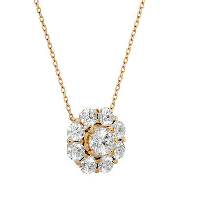 Melanie- Diamond Cluster Pendant