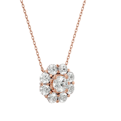 Melanie- Diamond Cluster Pendant