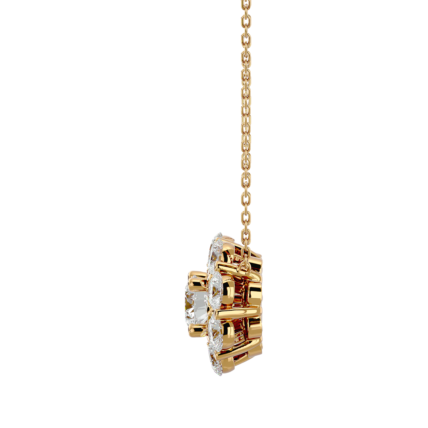 Melanie- Diamond Cluster Pendant