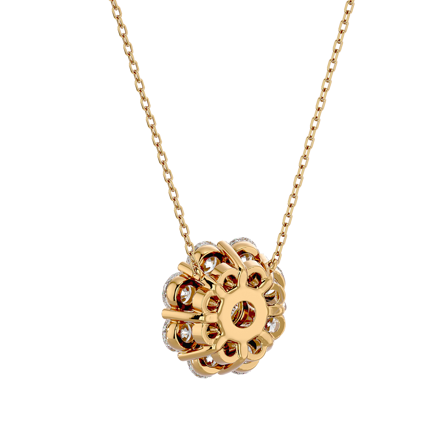 Melanie- Diamond Cluster Pendant
