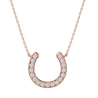 Eileen – Diamond Horseshoe Pendant