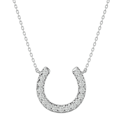 Eileen – Diamond Horseshoe Pendant