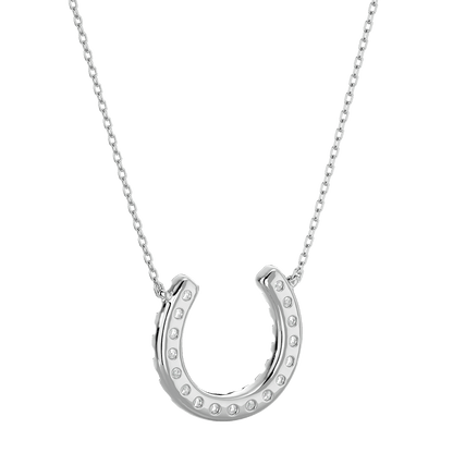 Eileen – Diamond Horseshoe Pendant