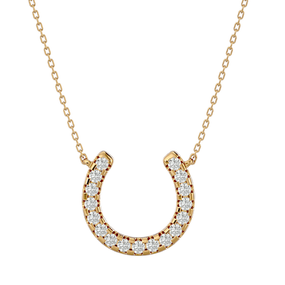 Eileen – Diamond Horseshoe Pendant