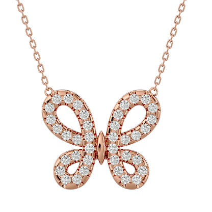 Chrysalis – Diamond Butterfly Pendant