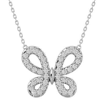 Chrysalis – Diamond Butterfly Pendant