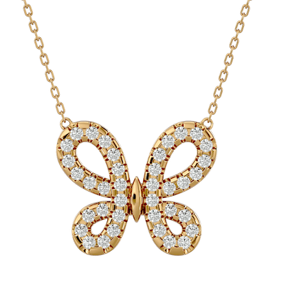 Chrysalis – Diamond Butterfly Pendant