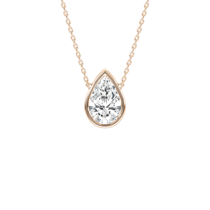 Ioanna – Pear-Cut Bezel Solitaire Pendant