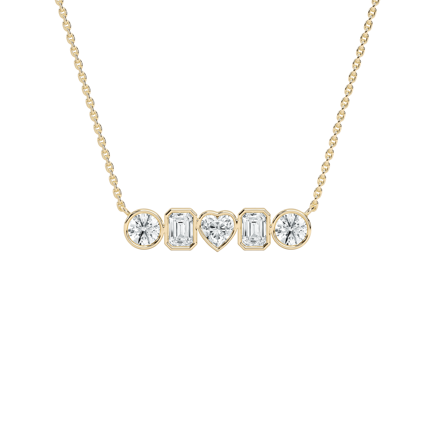 Ciel – Five-Stone Diamond Pendant