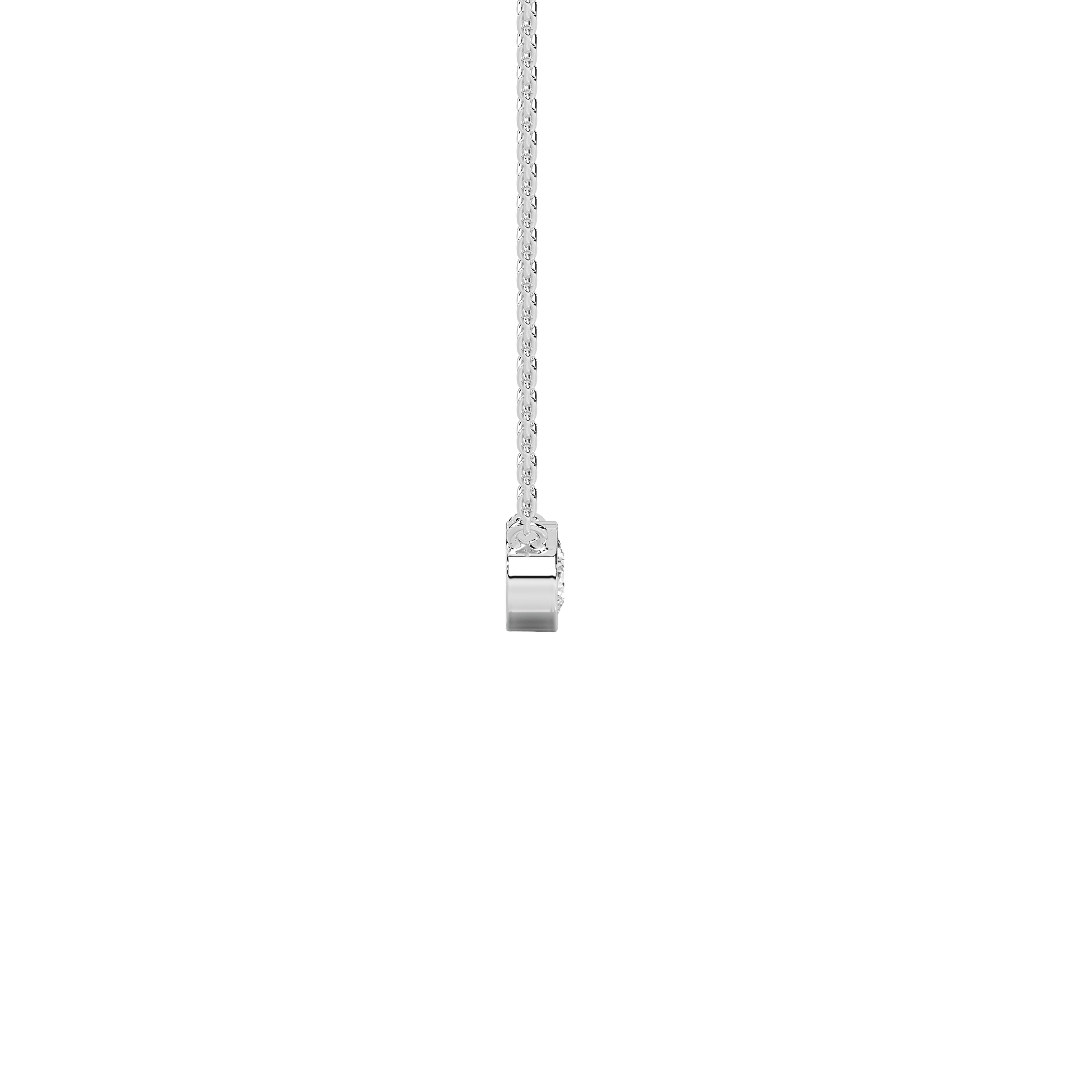 Ciel five-stone diamond pendant by Carat House Dubai, featuring a delicate gold chain and sparkling diamond stones.