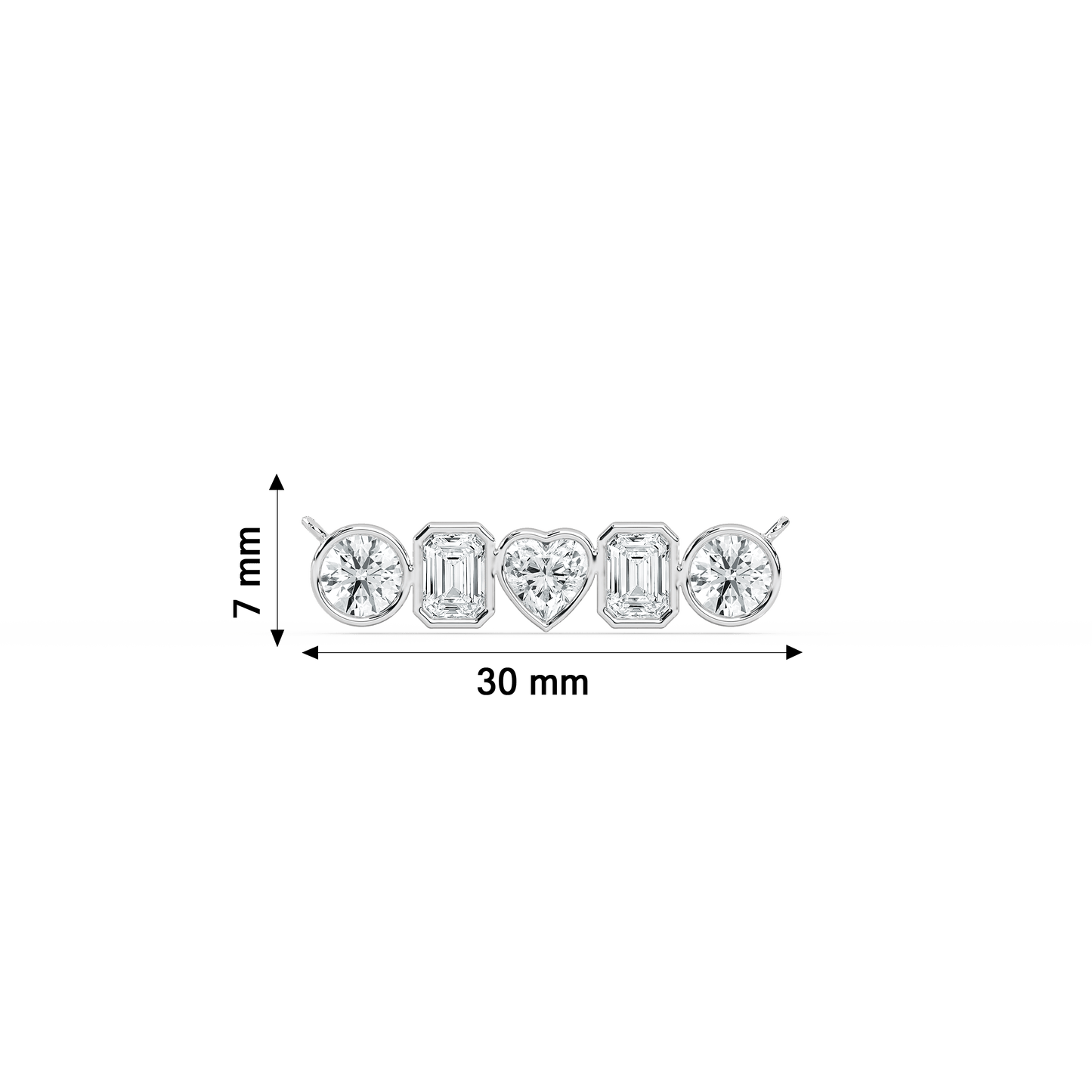 Ciel – Five-Stone Diamond Pendant
