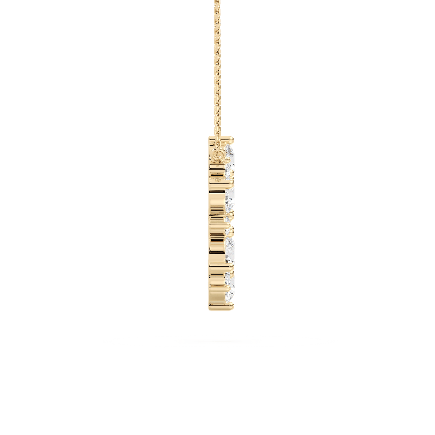 Kira – Round Diamond Circle Pendant