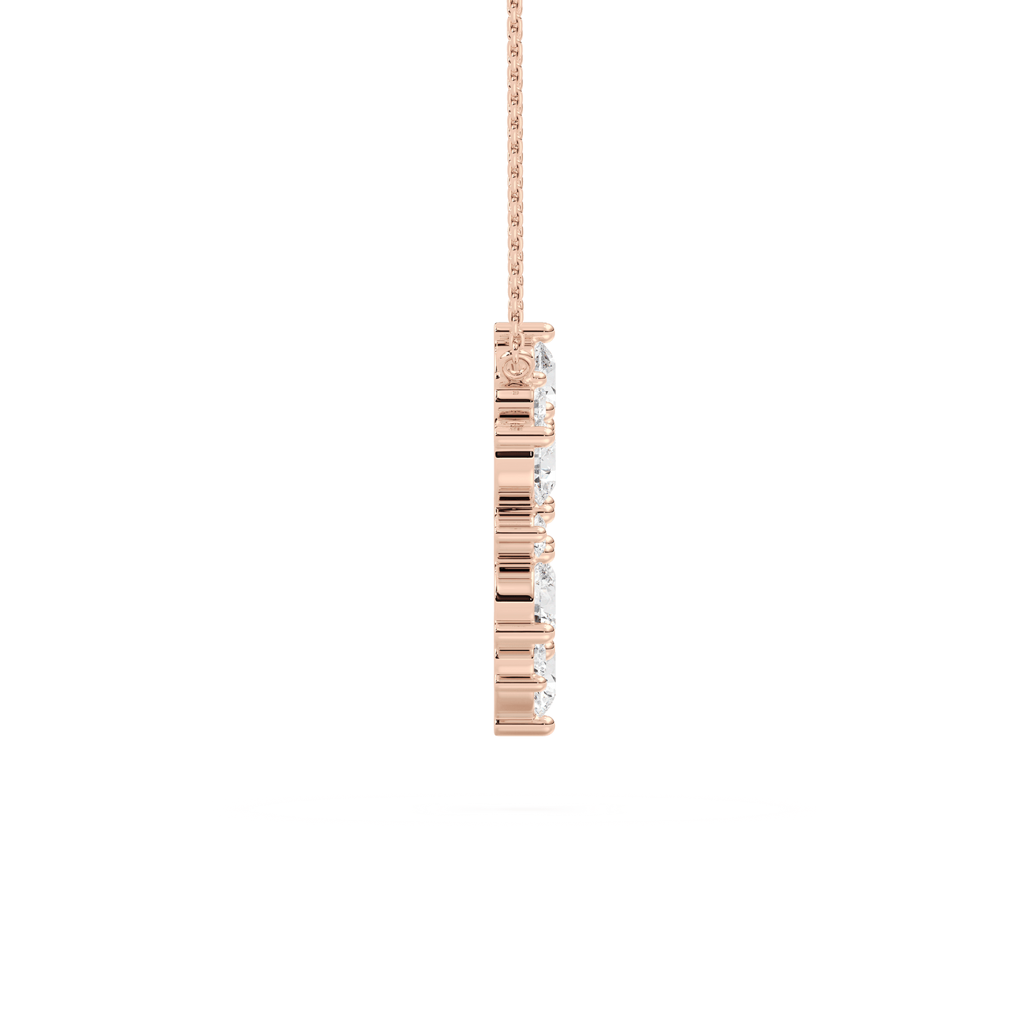 Kira – Round Diamond Circle Pendant